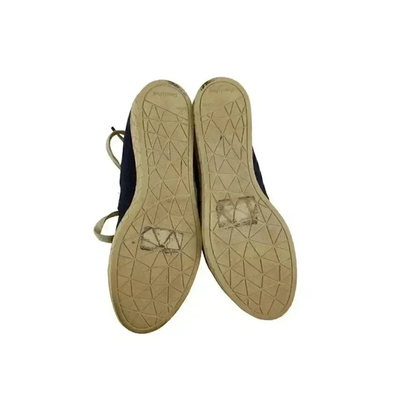 BeautiFeel Sandals Womens 37 Blue Beige Fisherman Lace Up Closed Toe - Picture 9 of 10